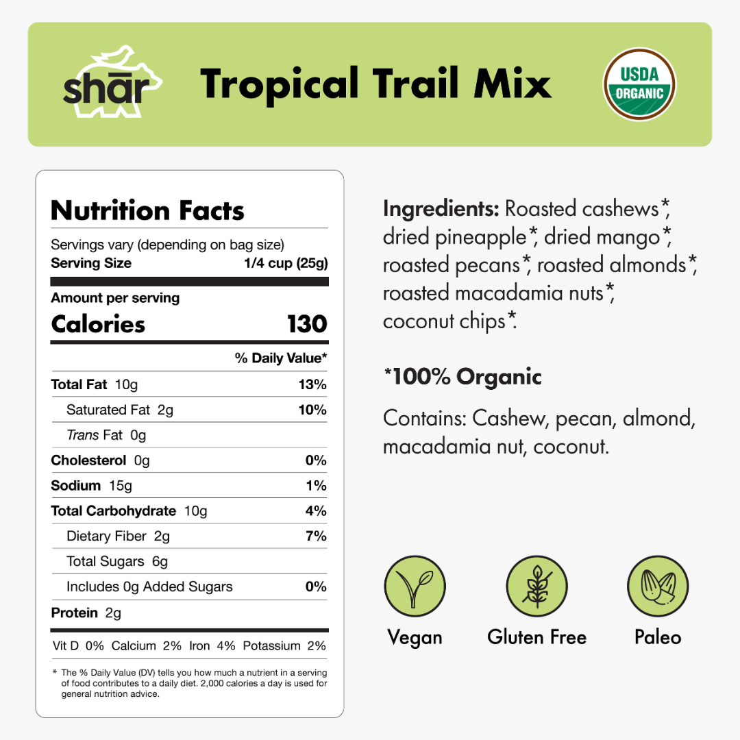 3.7 oz SHĀR TUBES X 3 – ASSORTED - SAVORY, TROPICAL, ORIGINAL