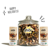 HAPPY HOLIDAYS – The Giant Snacker’s Delight Box (4.5 lbs Jar + 2 Tubes – Choose Your Recipe)
