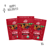 HAPPY HOLIDAYS - 1.5 oz COMPOSTABLE MINI BAG x 6 PACK – HOLIDAY BLEND