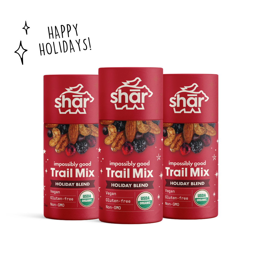 HAPPY HOLIDAYS - 3.7 oz SHĀR TUBES X 3 - HOLIDAY BLEND