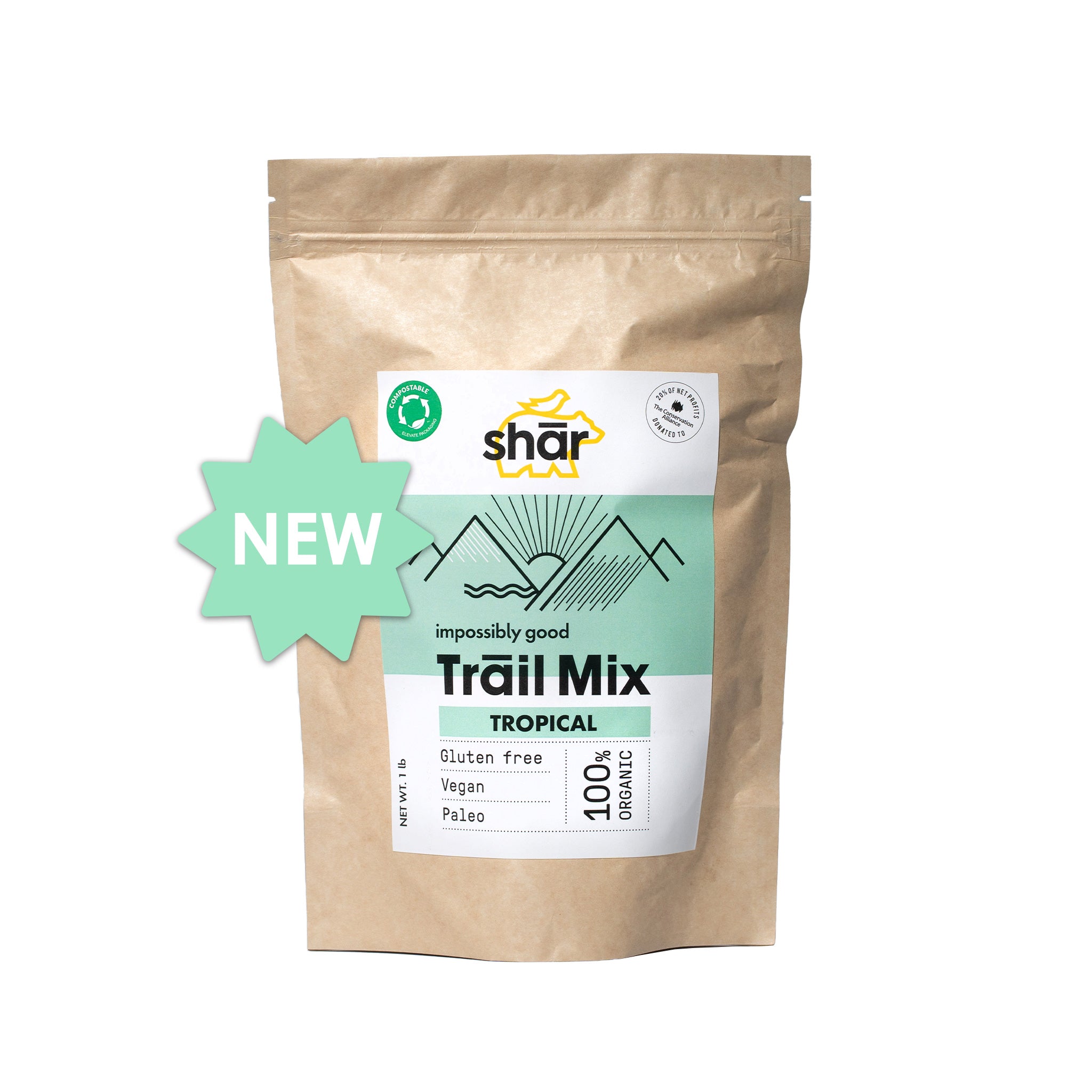 1.0 lb organic shār bag - Tropical small batch