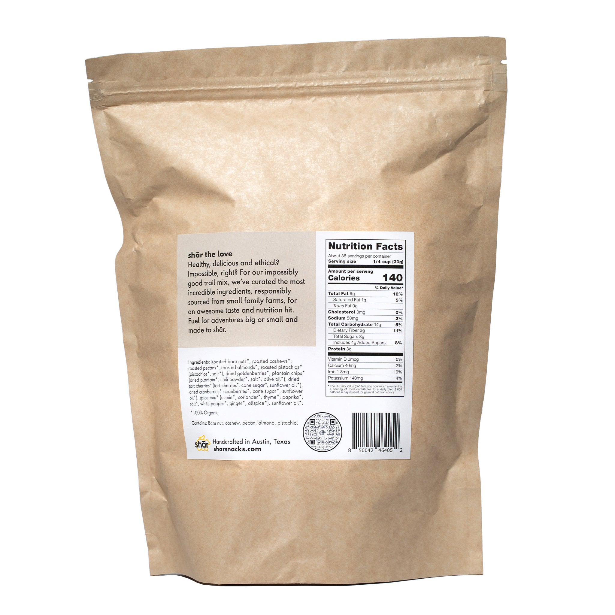 2.5 lb ethical shār bag – Savory healthy snack