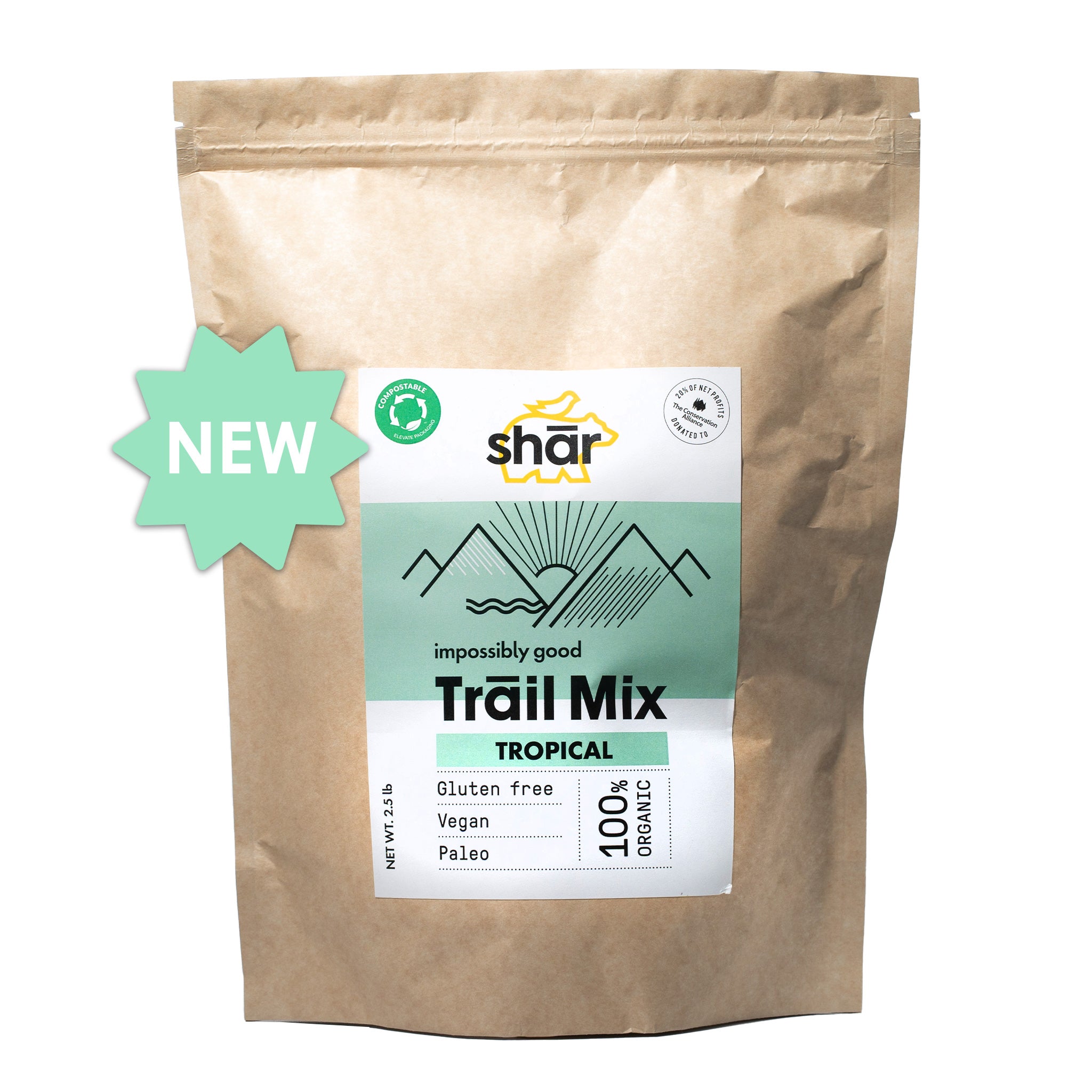 2.5 lb plant-based shār bag – Tropical trail mix