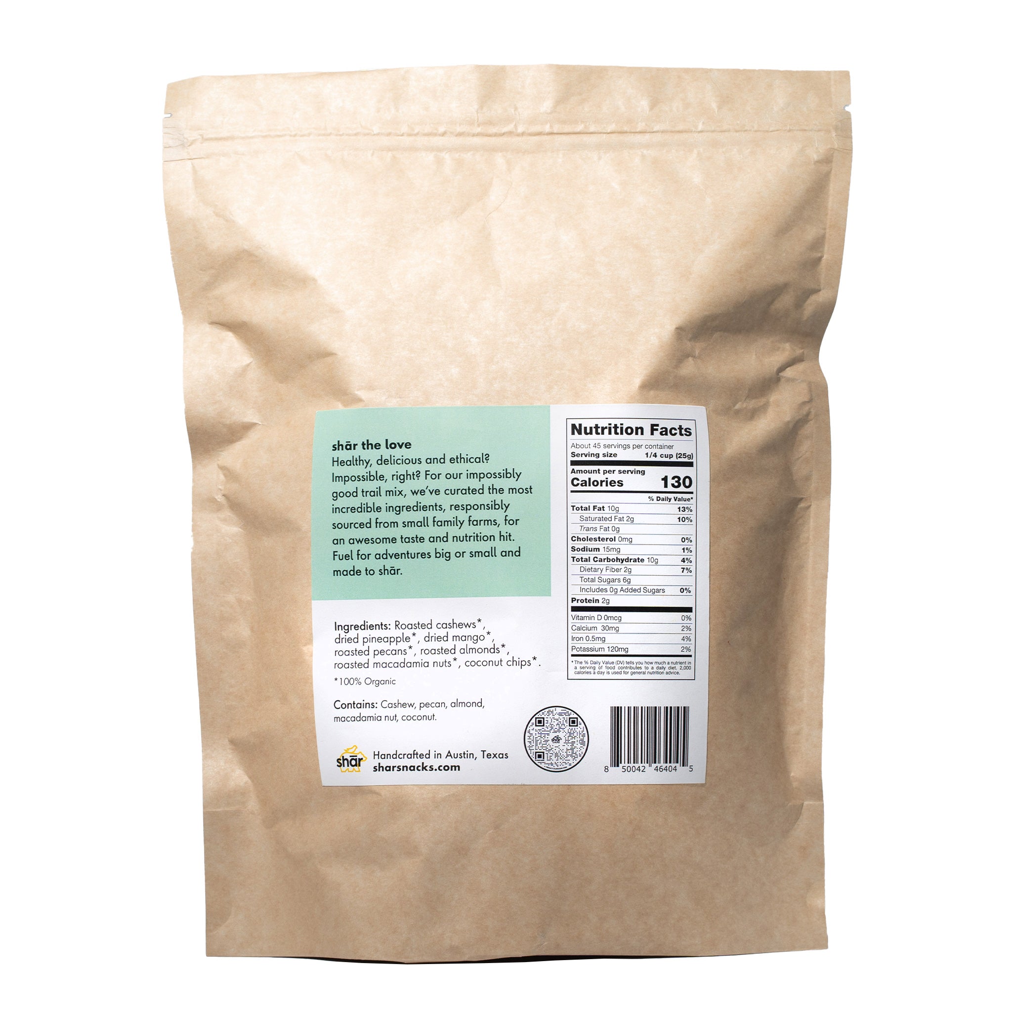 2.5 lb plant-based shār bag – Tropical trail mix